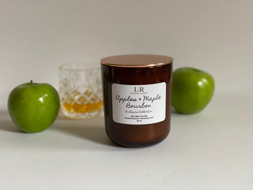 Apples & Maple Bourbon Soy Wax Candle